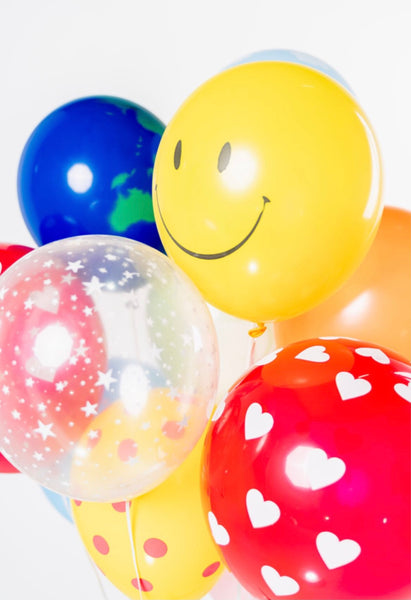 Rainbow Balloon Set (Smiley)