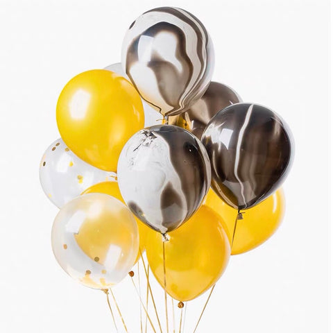 Amber Balloon Set - Black Gold