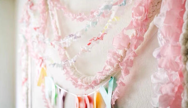 Fringy Banner - Pink & Gold