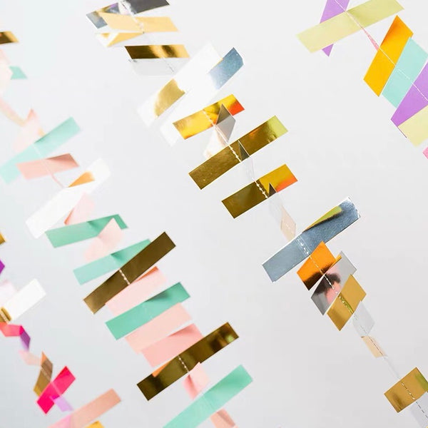 Fringy Banner (Silver & Gold)