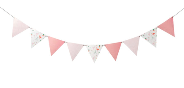Creamy Pennant Banner (Flamingo)