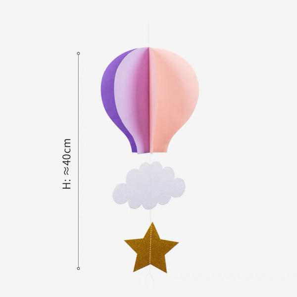 Agnes Hot Balloon Decor - Pink