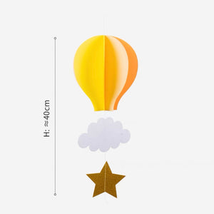 Agnes Hot Balloon Decor - Yellow