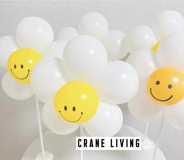 Smiley Balloon Set (Flower)