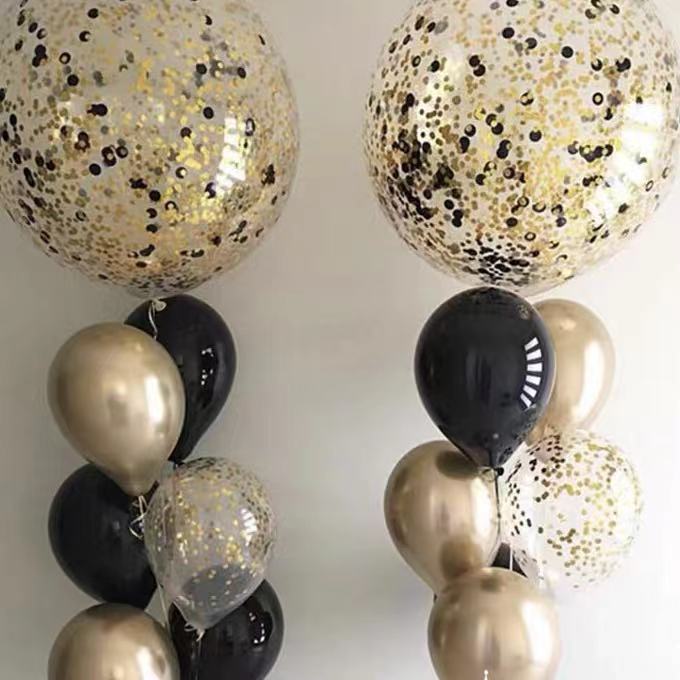 Orla Balloon Set (Black & Gold)