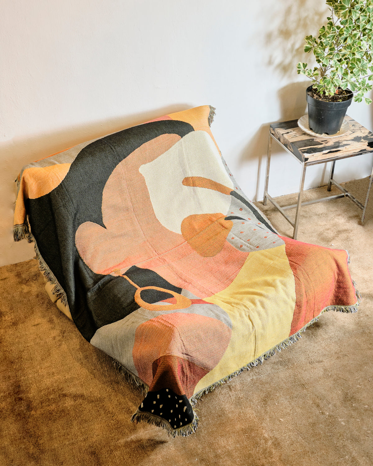 Abstract Lady Throw