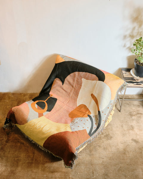 Abstract Lady Throw