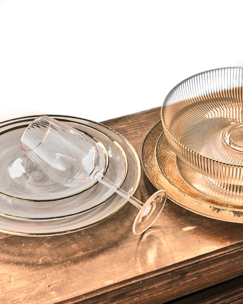 Aura Gold Diffused Dinner Plate