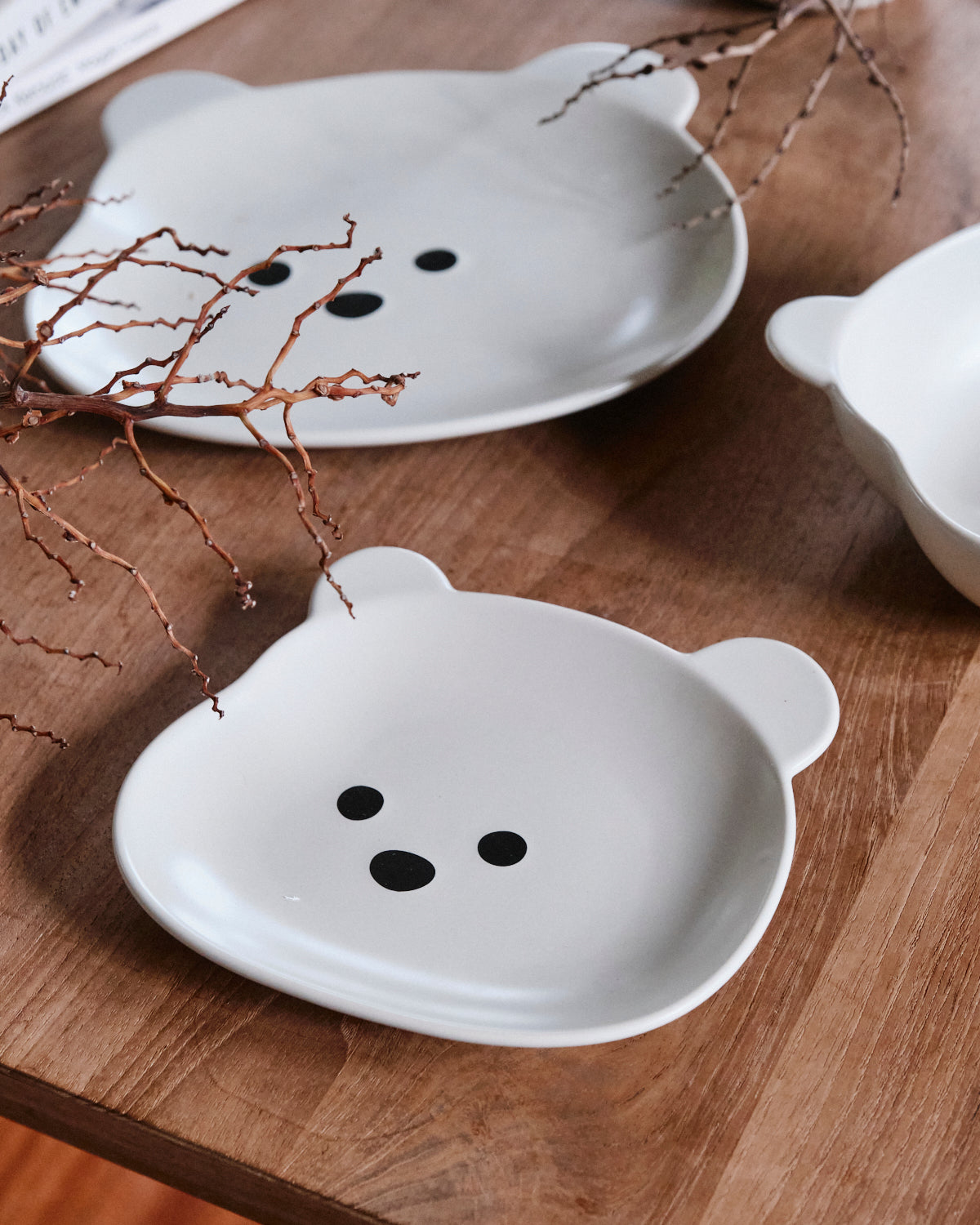 Bear Face Dessert Plate