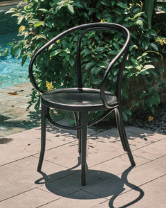 Bentwood Chair with Arms - Full Black