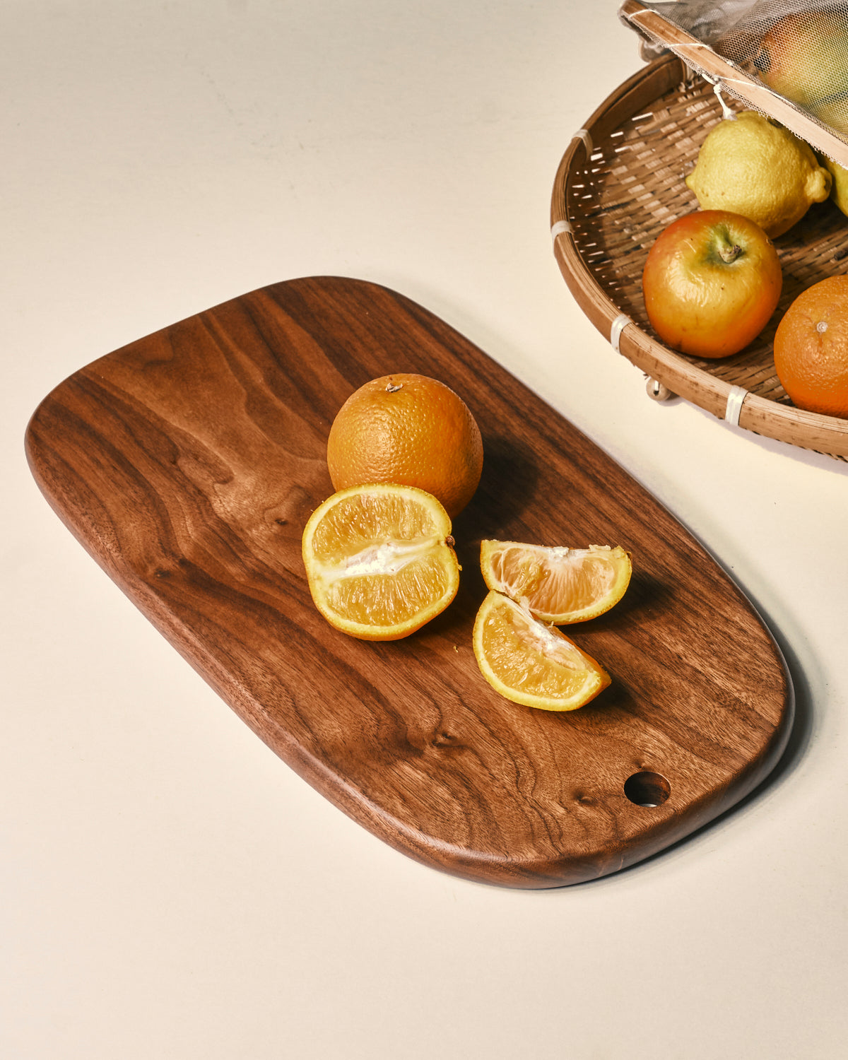 Cole Rectangular Wooden Board with Circle Hole