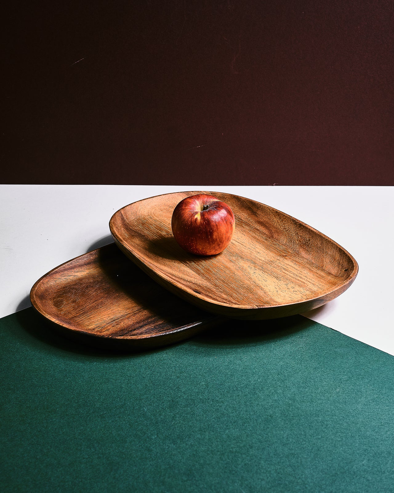 Cole Asymmetrical Oval Wooden Dish