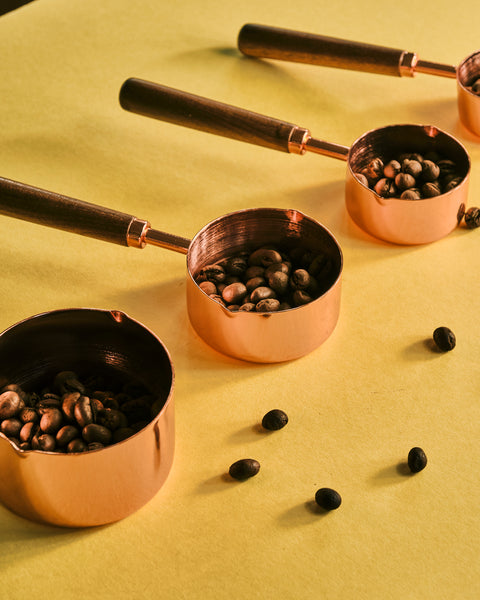 Copper Measuring Mini Pots (Set of 4)