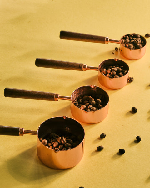 Copper Measuring Mini Pots (Set of 4)