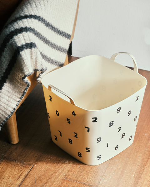 Counting Numbers Storage Basket with Handle