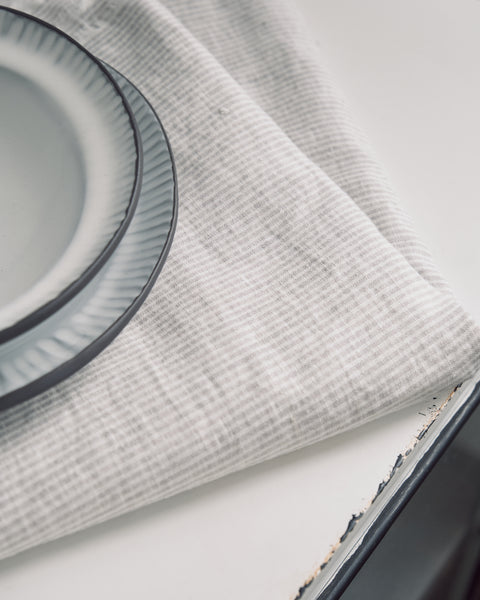 Dove Linen Table Runner