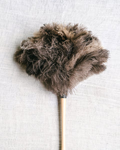 Grey Feather Duster - Long