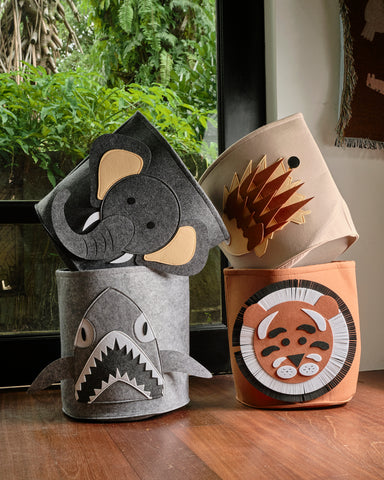 Felt Animal Storage Bins