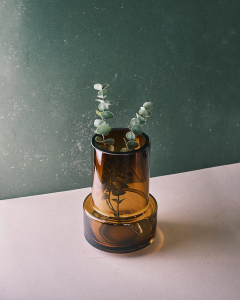 Gatsby Amber Vase - Medium