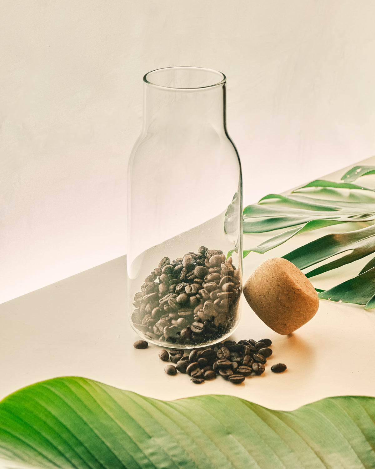 Glass Bottle with Cork Cover - Large