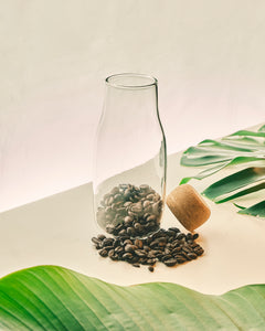 Glass Bottle with Cork Cover - Medium