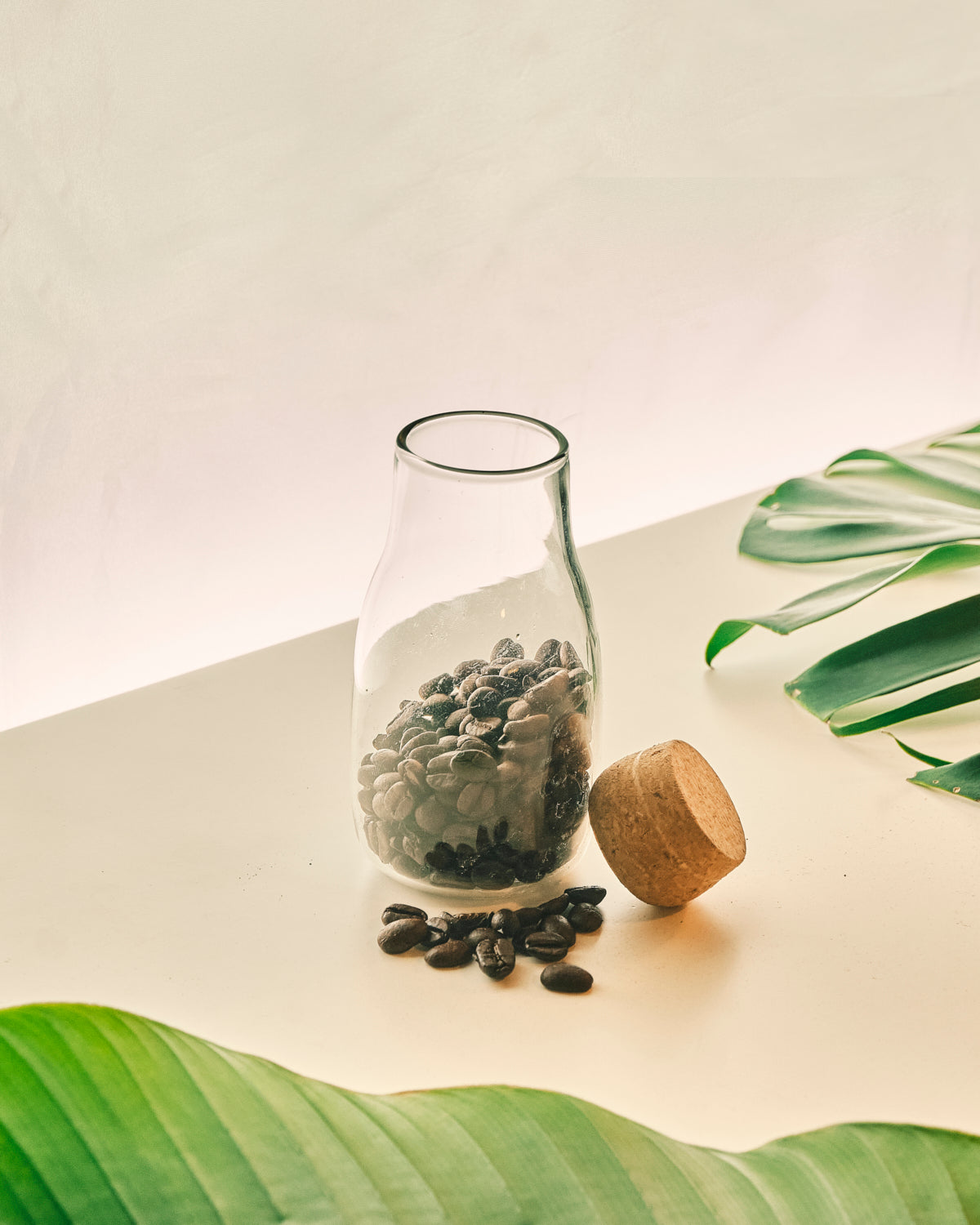 Glass Bottle with Cork Cover - Small