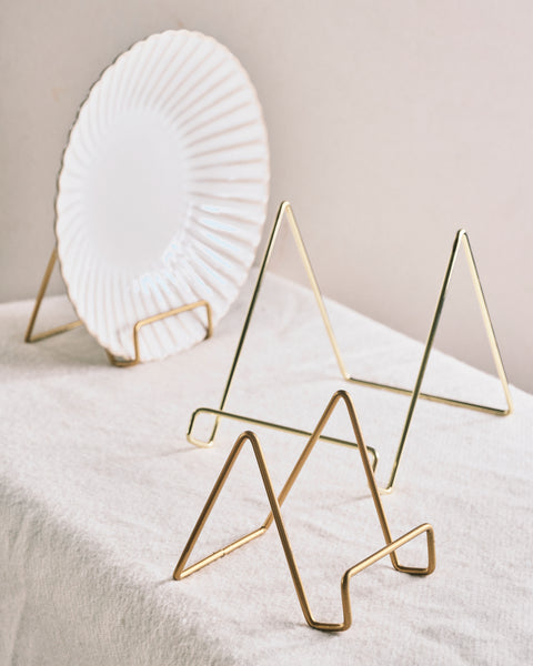 Gold Plate Stand - Small
