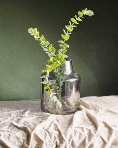 Grey Iridescent Vase