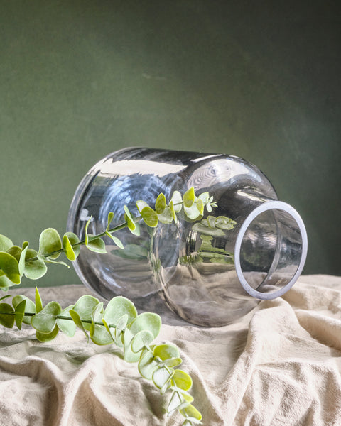Grey Iridescent Vase