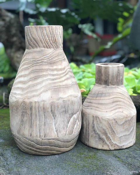 Legno Wooden Vase