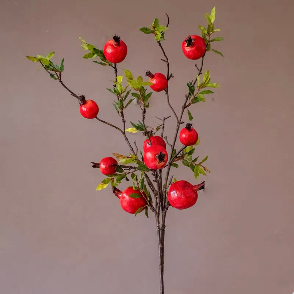 Artificial Pomegranate Stalk - Long
