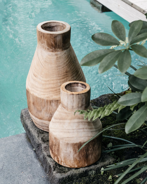 Legno Wooden Vase