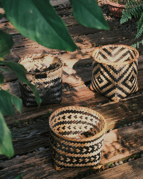 Masai Mara Bamboo Basket - Medium