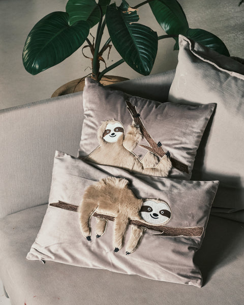 Furry Sloth Cushion - Rectangle