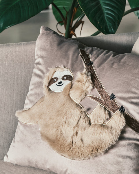 Furry Sloth Cushion - Square