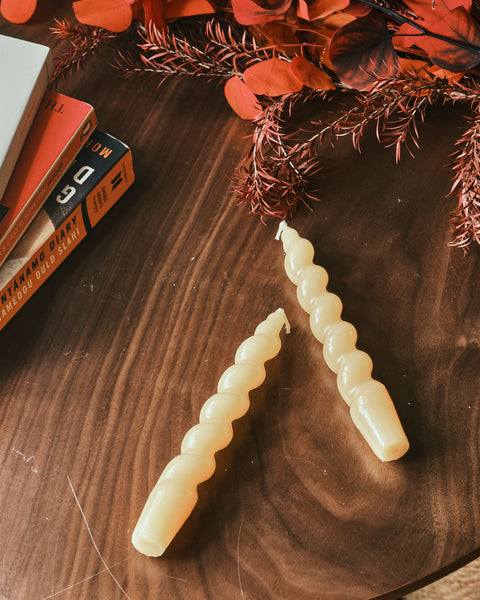 Phoebe Candles - Spiral (Set of 2)
