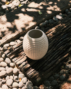 Pompeii Textured Egg Shape Ceramic Vase
