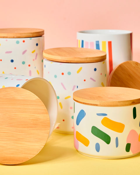 Rainbow Speckled Container - Small