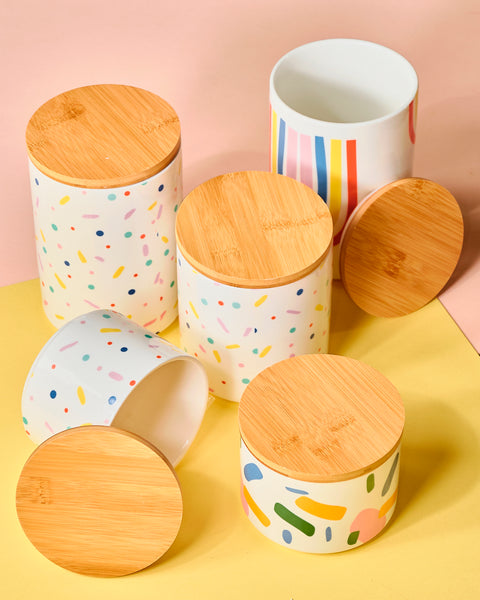 Rainbow Speckled Container - Small