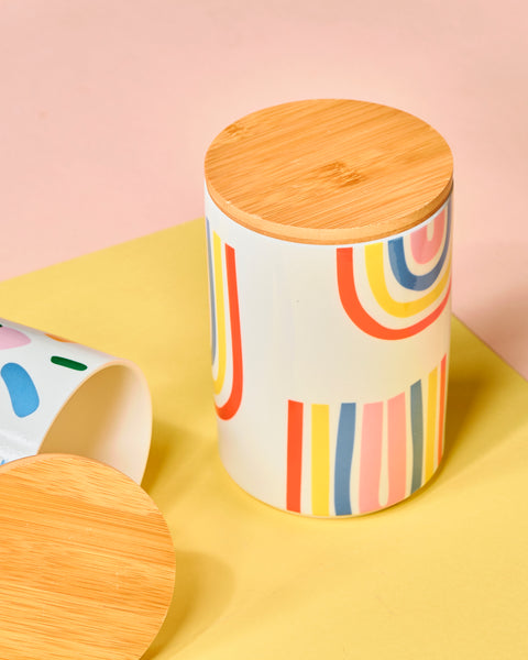 Rainbow Speckled Container - Large