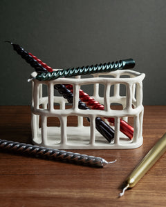 Rina Candle Set - Metallic Black (Set of 12)