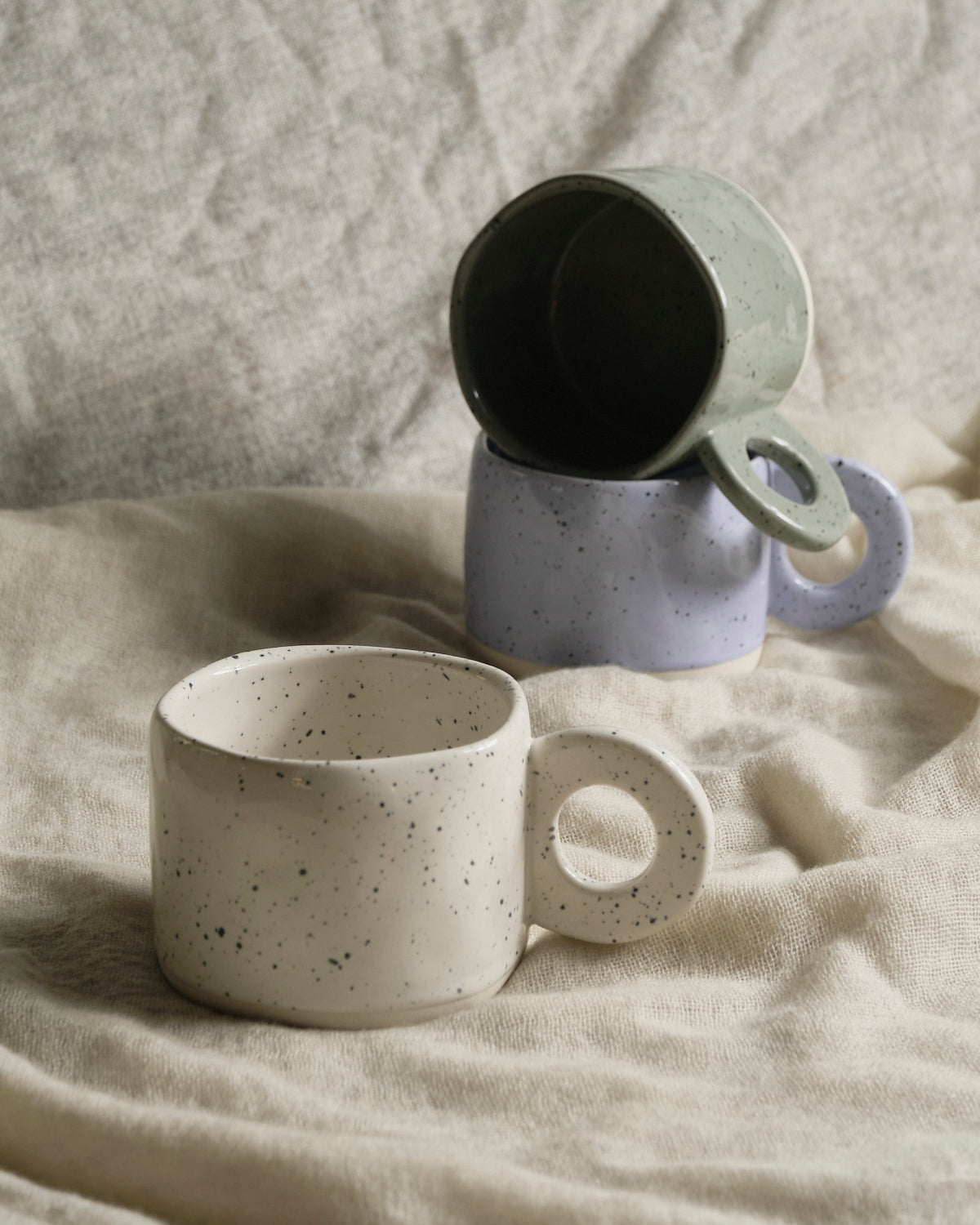 Ring Handle Celeste Mug