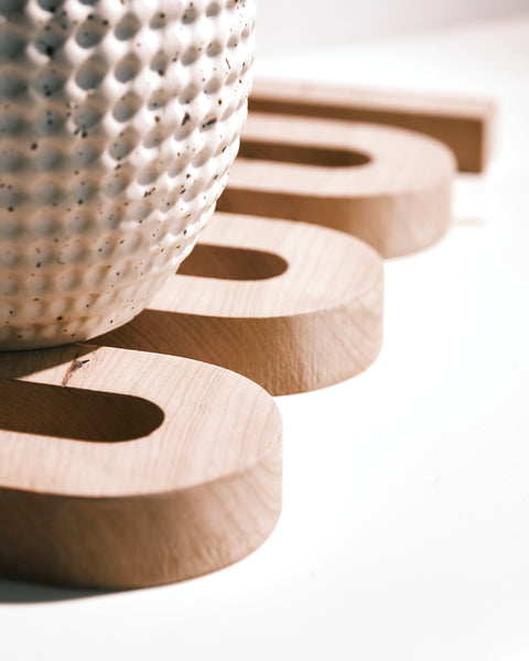 Squiggle S Shape Decorative Wood Piece