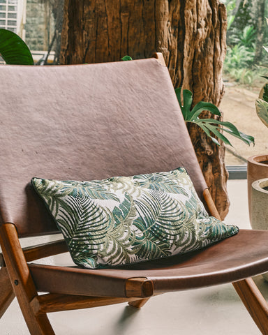 Tropical Leaves Cushion - Rectangle