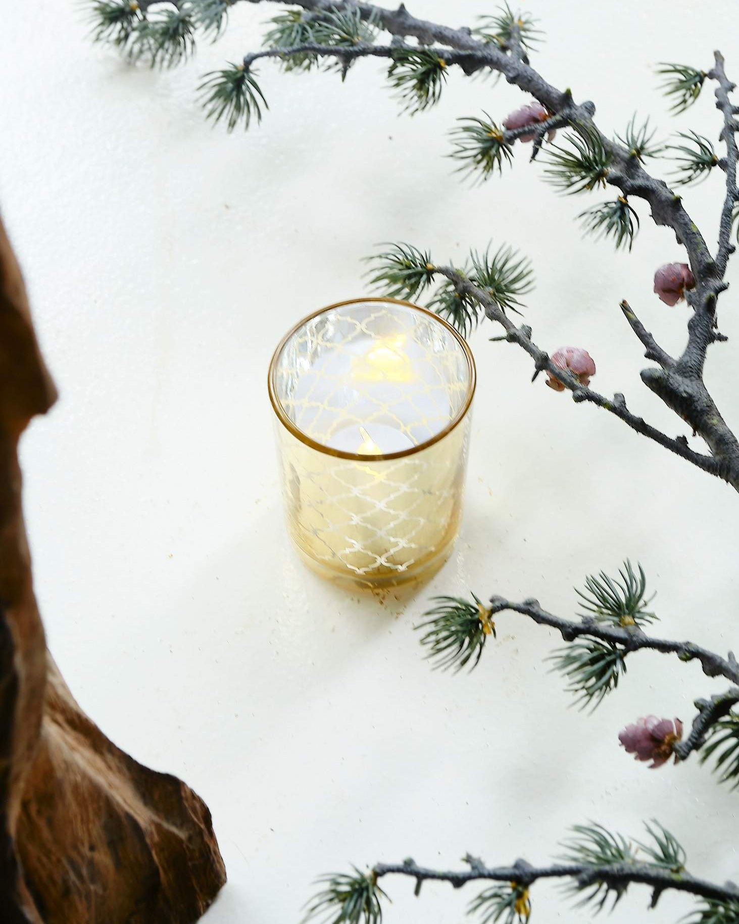 Gold Candle Votive - Assorted Designs