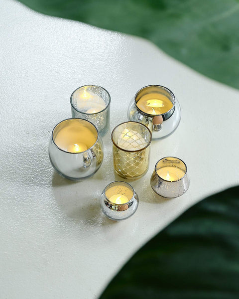Gold Candle Votive - Assorted Designs