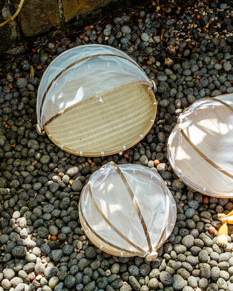 Uluwatu Bamboo Fruit Tray with Cover