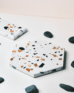 Venezia Terrazzo Tray - Hexagon