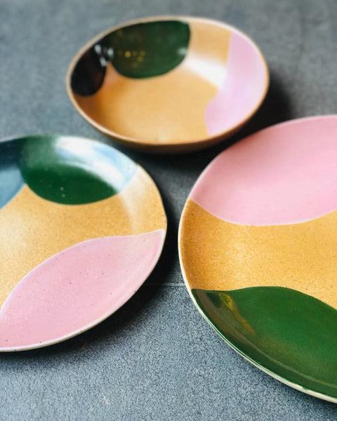 Ishihara Brown Dessert Plate