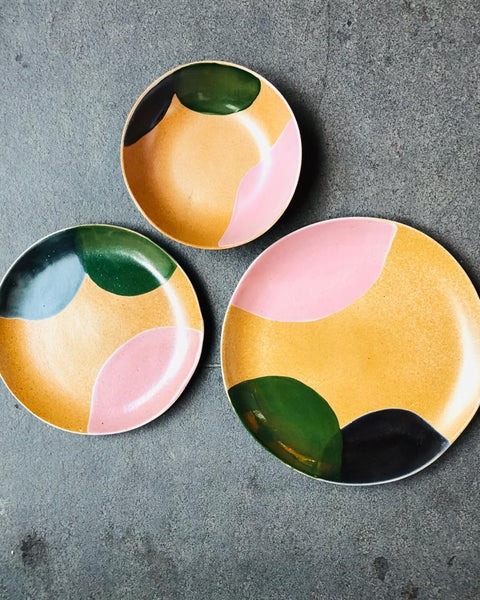 Ishihara Brown Dessert Plate